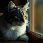 Depressed or bored cat lying alone indoors – recognizing signs of feline mental health issues